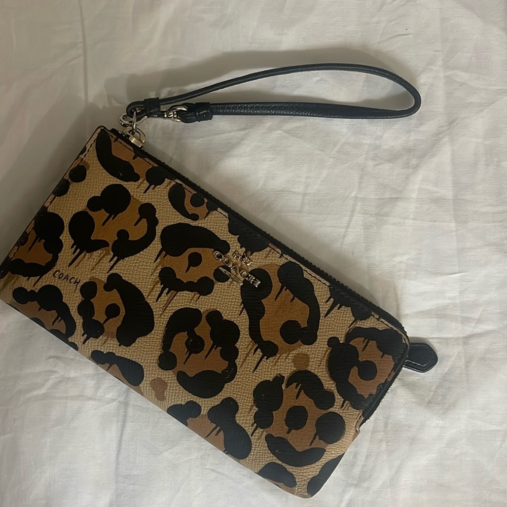 Coach Animal Paint Clutch / Wristlet Wallet